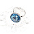 Кольцо - Swarovski - 1303-КЦ-SW-008